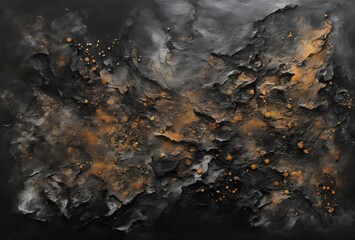 Fototapeta premium Textured Darkness: A Layered Exploration in Shades of Gray