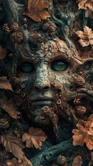 Ancient Tree Spirit: A Mystical Forest Face