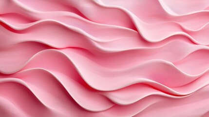 Obraz premium Smooth pink abstract waves with gentle flowing textures
