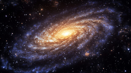 Obraz premium Milky Way galaxy with planets and stars