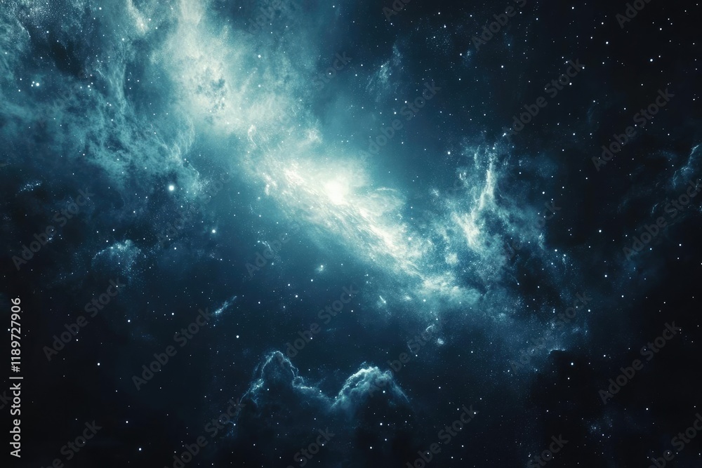 Wall mural astronaut in space exploring the cosmos