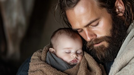 Feast of Saint Joseph - holy day, March 19th, Christian remembrance, sacred tribute, religious event, Joseph's role, Mary's husband, Jesus' guardian, faith tradition, Catholic acknowledgment.