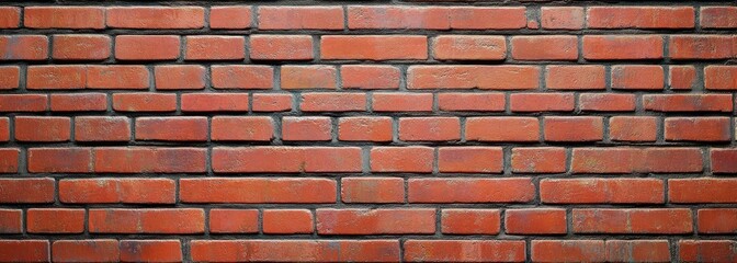 Obraz premium Red Brick Wall Textured Background Design Minimalist Photography Soft Lighting