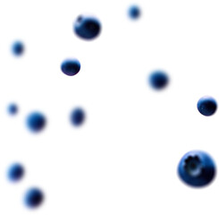 Falling Blueberry PNG clipart, Blueberry in the air, Motion, Photo Effect
