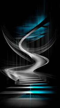 Abstract background with stairway to Heaven.