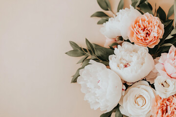 Elegant Floral Bouquet with Peonies, Roses, and Ranunculus