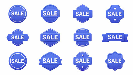 Sale logo, stamp, tag, emblem, mark or seal.