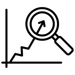 Predictive Analytics Icon Lineal Syle