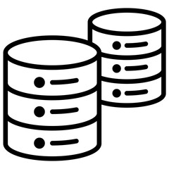 Big Data Icon Lineal Syle