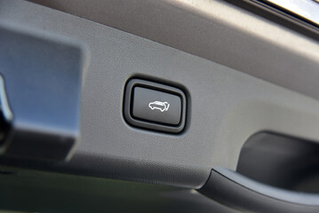 Button for closing the car trunk