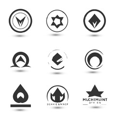 Logo collection, Abstract design concept creative abstract logo collection Logo can be used for icon brand identity finance