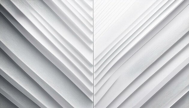 Abstract grayscale image of layered, angular shapes.