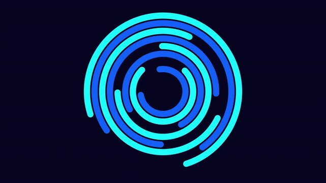 A vibrant, eye-catching circular design featuring a red and yellow spiral pattern, perfect for a modern and dynamic brand or a captivating logo