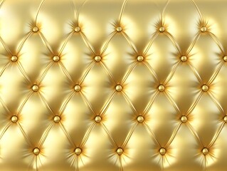 Fototapeta premium Gold Tufted Upholstery Texture
