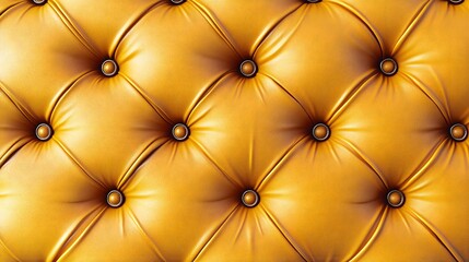 Fototapeta premium Gold Tufted Leather Upholstery Texture