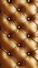 Naklejka premium Gold Tufted Leather Upholstery Texture