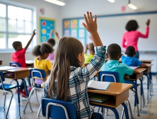 Engaged Students in a Diverse Classroom Participating in Active Learning with a Focus on Education, Collaboration, and Inclusivity to Foster Academic Growth and Future Success Through Interactive Teac