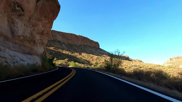 Arizona Driving 2328 Timelapse Tortilla Flat