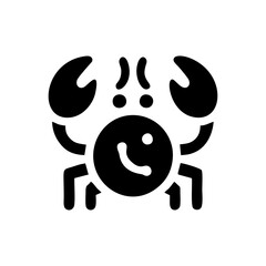 Black crab icon