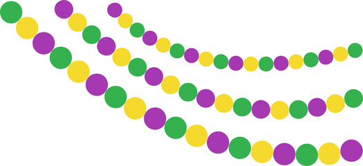 decorative beads for mardi gras design