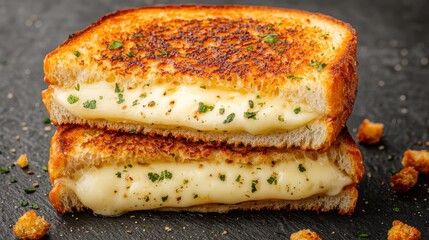 Perfectly Grilled Cheese Sandwich with Crispy Golden Crust