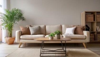 モダンなリビングルームのインテリア