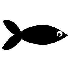 fish silhouette icon design template