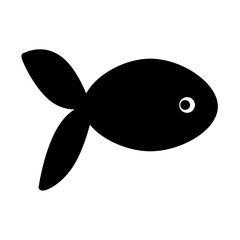 fish silhouette icon design template