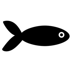 fish silhouette icon design template