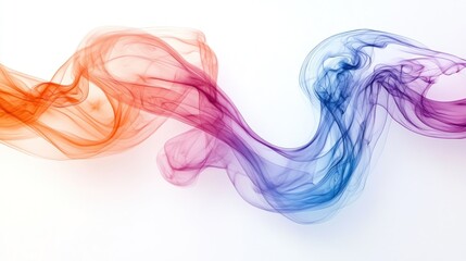 Colorful smoke abstract art, wave, swirl.