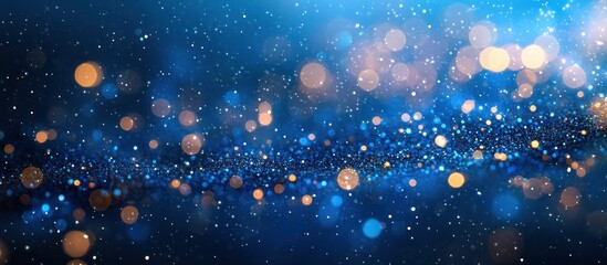 Obraz premium Blue Glitter Festive Background