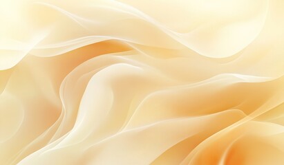 Fototapeta premium Abstract Beige and Gold Waves Flow Seamlessly, Creating Elegant Background Design for Presentations or Visuals