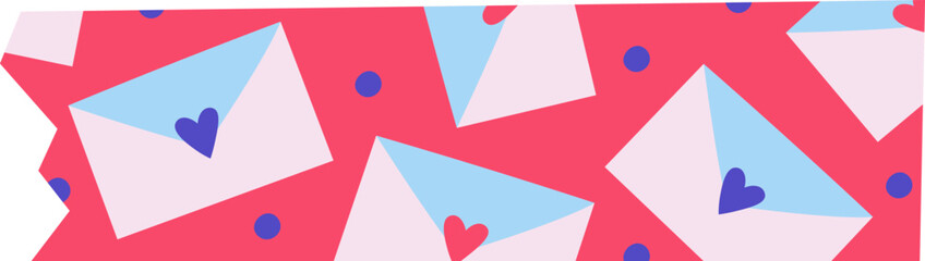 Envelopes Valentine's Day Washi Tape Sticker