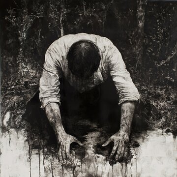 Despair in the Dark: A Monochromatic Study of Anguish