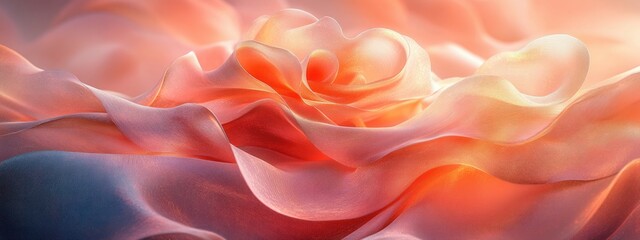 Fototapeta premium Elegant Silk Ribbon Display with Circular Frame for Cosmetic Product Presentation