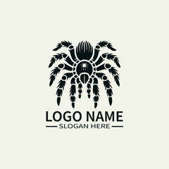 Tarantula Logo Design, Venomous Spider Logo, Arachnid Logo, Creepy Crawler Logo, Exotic Pet Logo