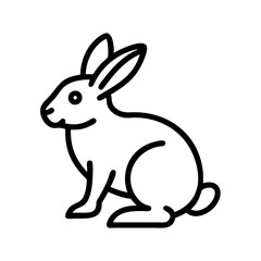 Obraz premium illustration of a rabbit icon