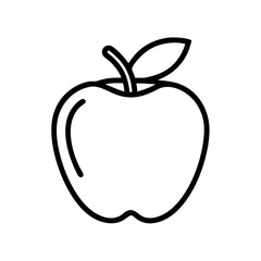 apple icon with leaf