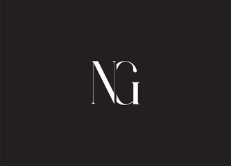  NG Initial letter Logo design And modern logo