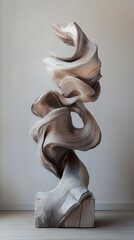 Abstract Stone Sculpture: Serene and Organic Forms