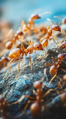 Magnificent Ant Colony: A Close-Up View of Nature's Wonders