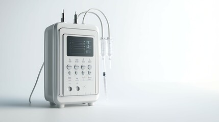 Fototapeta premium Ultrasound machine on white background