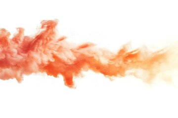 Explosion of colorful powder isolated on white background. Abstract colorful background