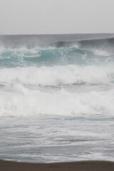 Ocean Waves Crashing on the Shoreline