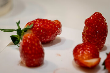 ナパージュされた苺