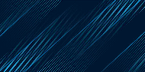 Obraz premium Blue Background. Dark blue abstract background geometry shine and layer element vector for presentation design.
