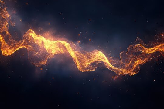 abstract forex candlestick chart visualized glowing elements dark background finance and trading themes dynamic design investment strategy focus