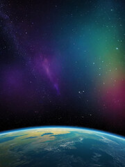 Obraz premium earth and moon