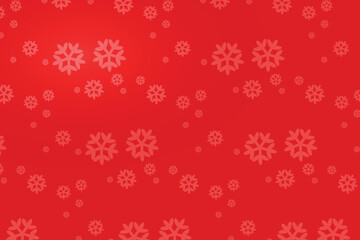 Red background with snowflakes, winter design.