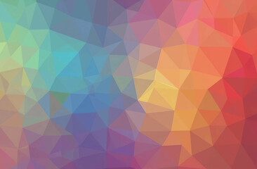 Fototapeta premium rainbow colorful abstract background with triangles